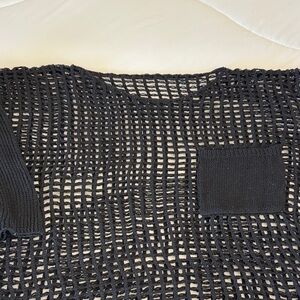 Black fishnet sweater